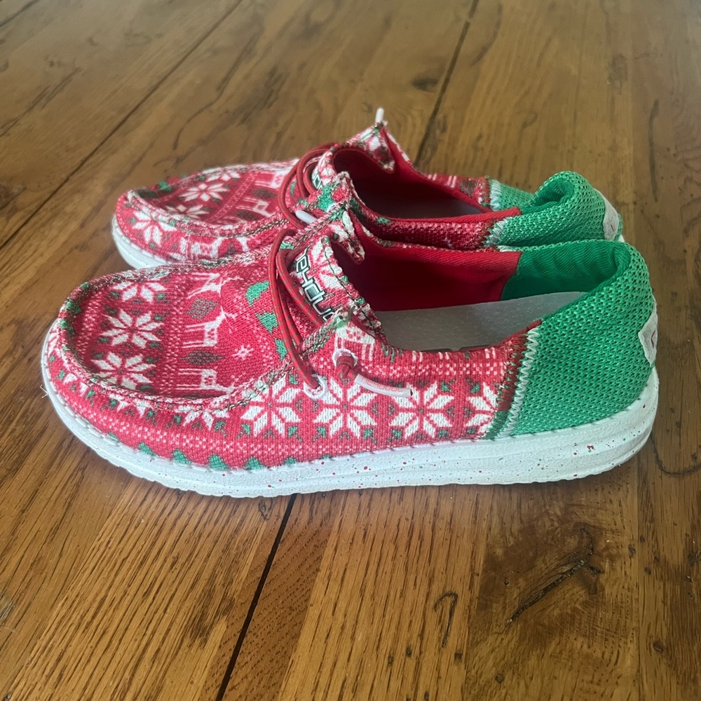 Youth Christmas Hey Dude Shoes Jolly Jingle
